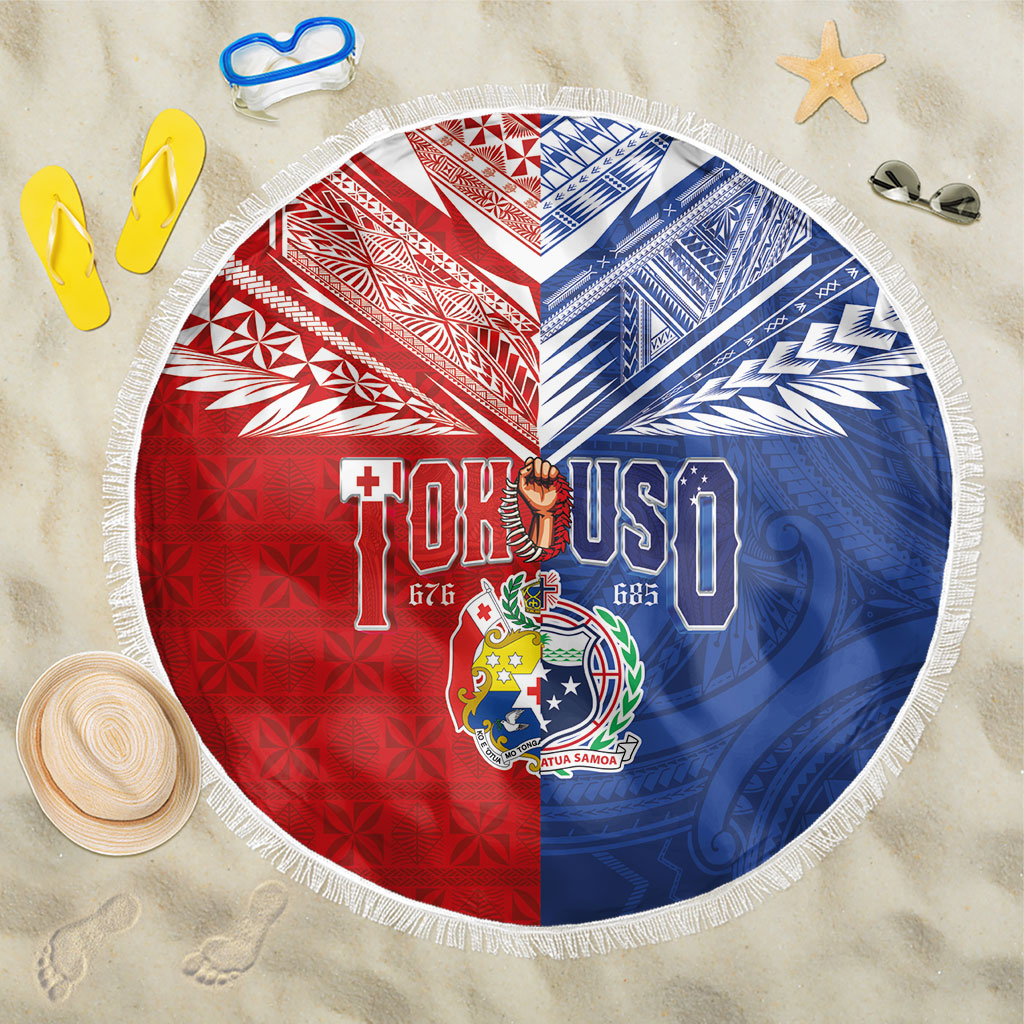 Tokouso Tonga Samoa Beach Blanket Proud of Brotherhood LT03 One Size 150cm Multicolor - Polynesian Pride