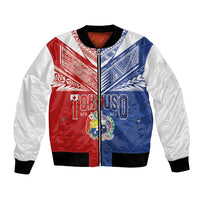 Personalised Tokouso Tonga Samoa Bomber Jacket Proud of Brotherhood LT03 Unisex Multicolor - Polynesian Pride
