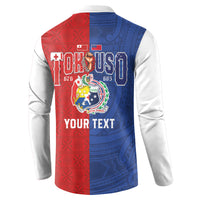 Personalised Tokouso Tonga Samoa Button Sweatshirt Proud of Brotherhood LT03 - Polynesian Pride