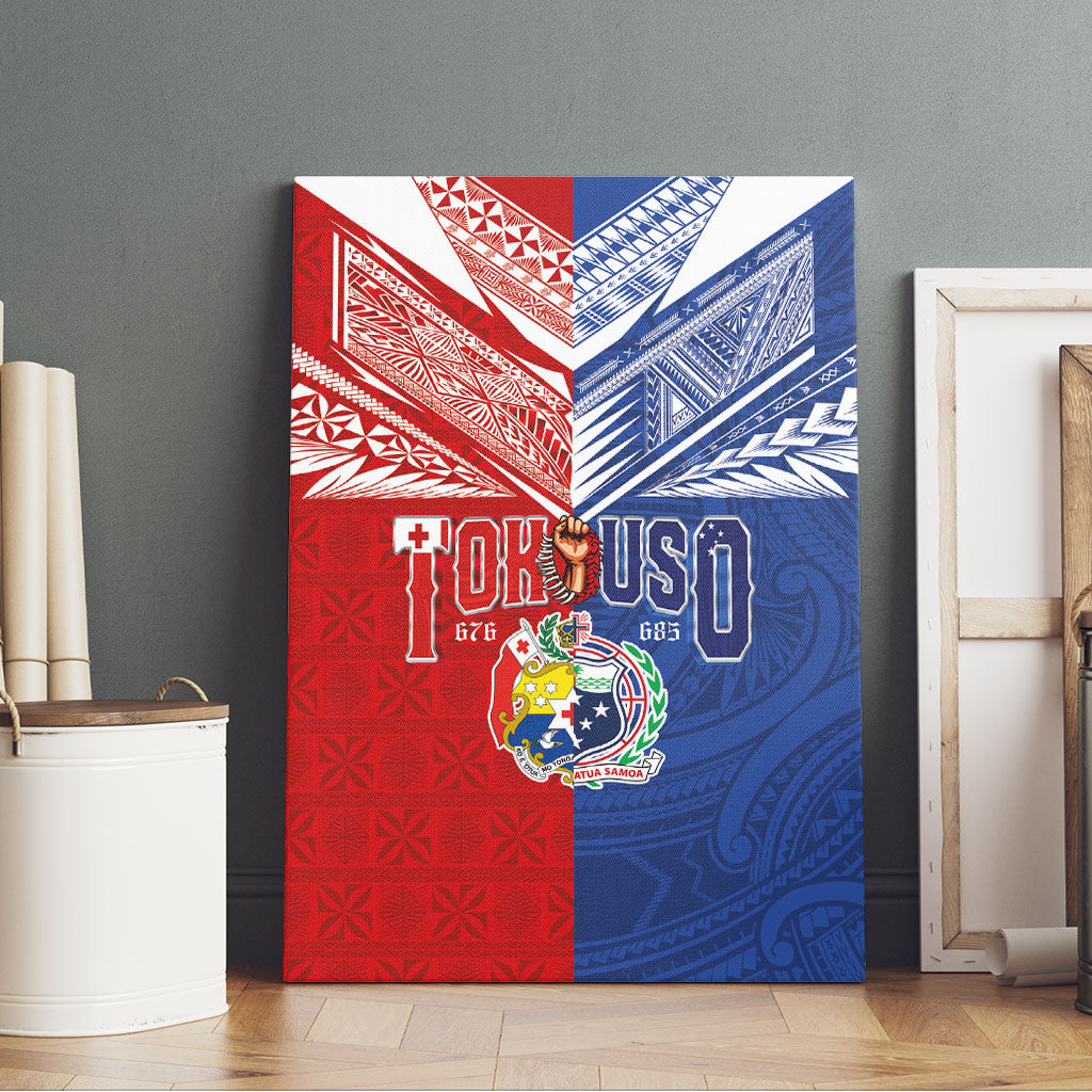 Tokouso Tonga Samoa Canvas Wall Art Proud of Brotherhood LT03 - Polynesian Pride