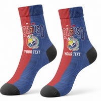 Personalised Tokouso Tonga Samoa Crew Socks Proud of Brotherhood LT03 - Polynesian Pride