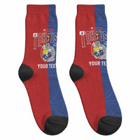 Personalised Tokouso Tonga Samoa Crew Socks Proud of Brotherhood LT03 - Polynesian Pride