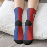 Personalised Tokouso Tonga Samoa Crew Socks Proud of Brotherhood LT03 - Polynesian Pride