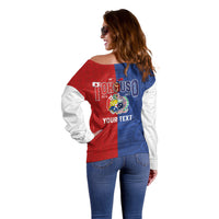 Personalised Tokouso Tonga Samoa Off Shoulder Sweater Proud of Brotherhood LT03 - Polynesian Pride