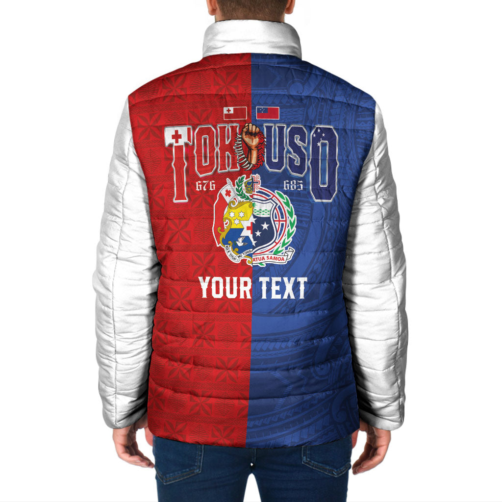 Personalised Tokouso Tonga Samoa Padded Jacket Proud of Brotherhood LT03 - Polynesian Pride