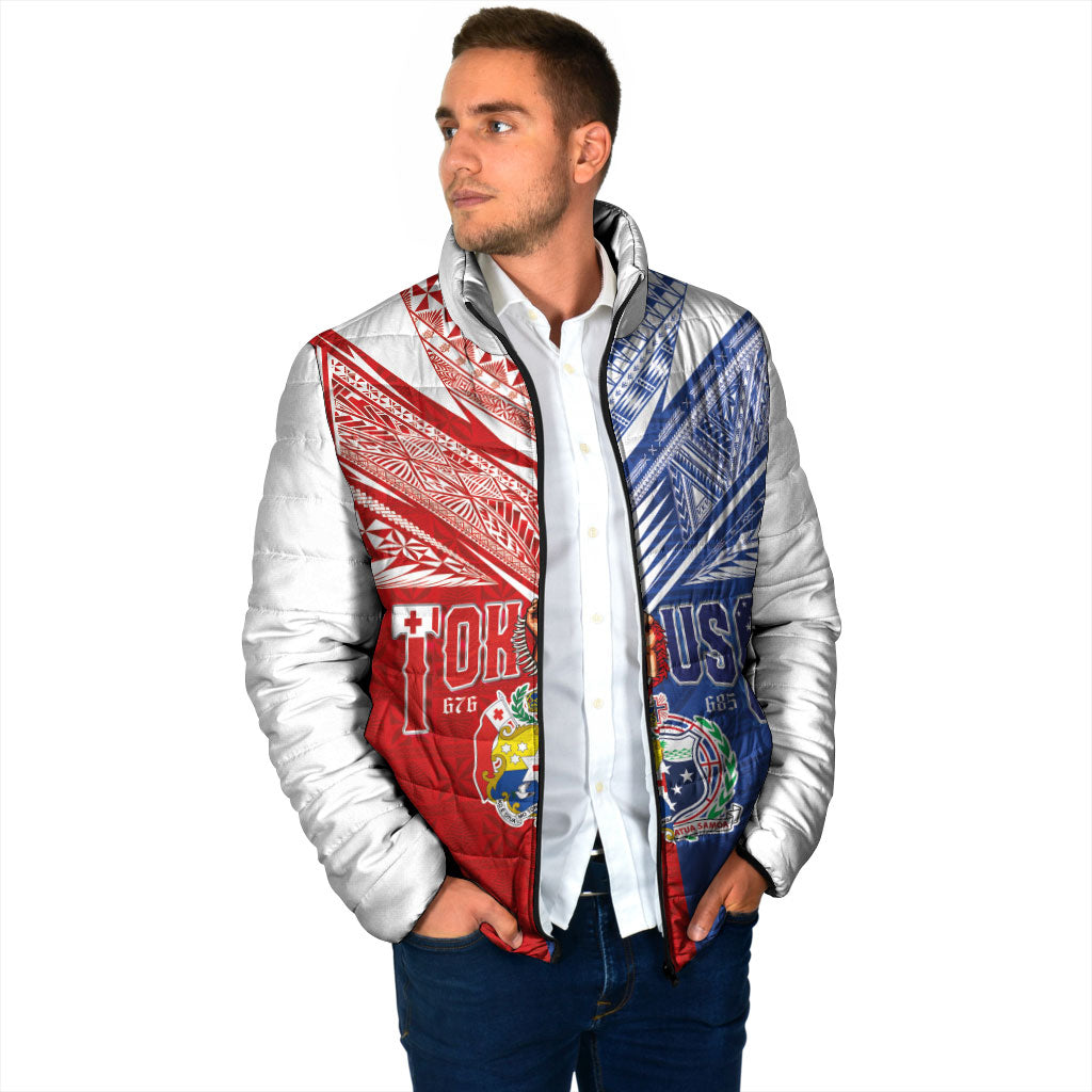 Personalised Tokouso Tonga Samoa Padded Jacket Proud of Brotherhood LT03 - Polynesian Pride