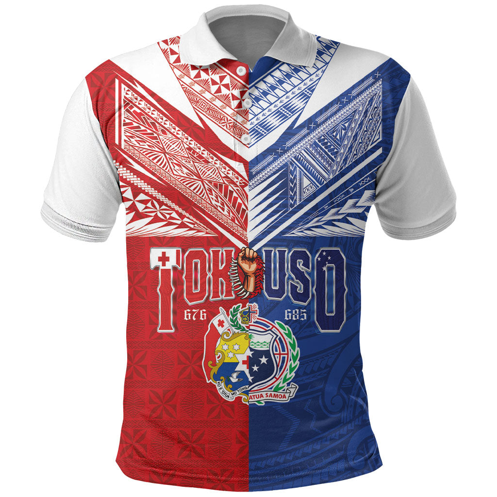 Personalised Tokouso Tonga Samoa Polo Shirt Proud of Brotherhood LT03 Multicolor - Polynesian Pride