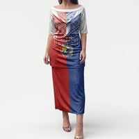 Personalised Tokouso Tonga Samoa Puletasi Proud of Brotherhood LT03 Long Dress Multicolor - Polynesian Pride