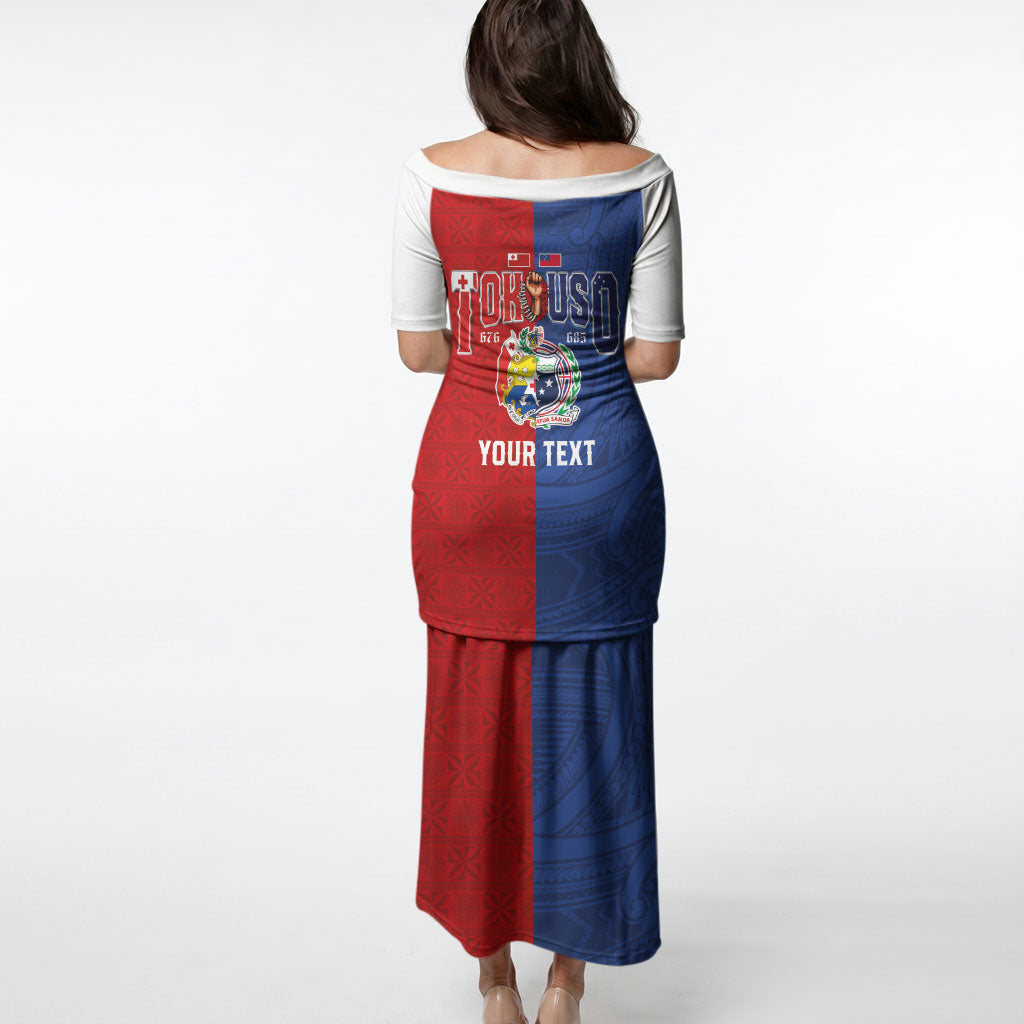 Personalised Tokouso Tonga Samoa Puletasi Proud of Brotherhood LT03 - Polynesian Pride