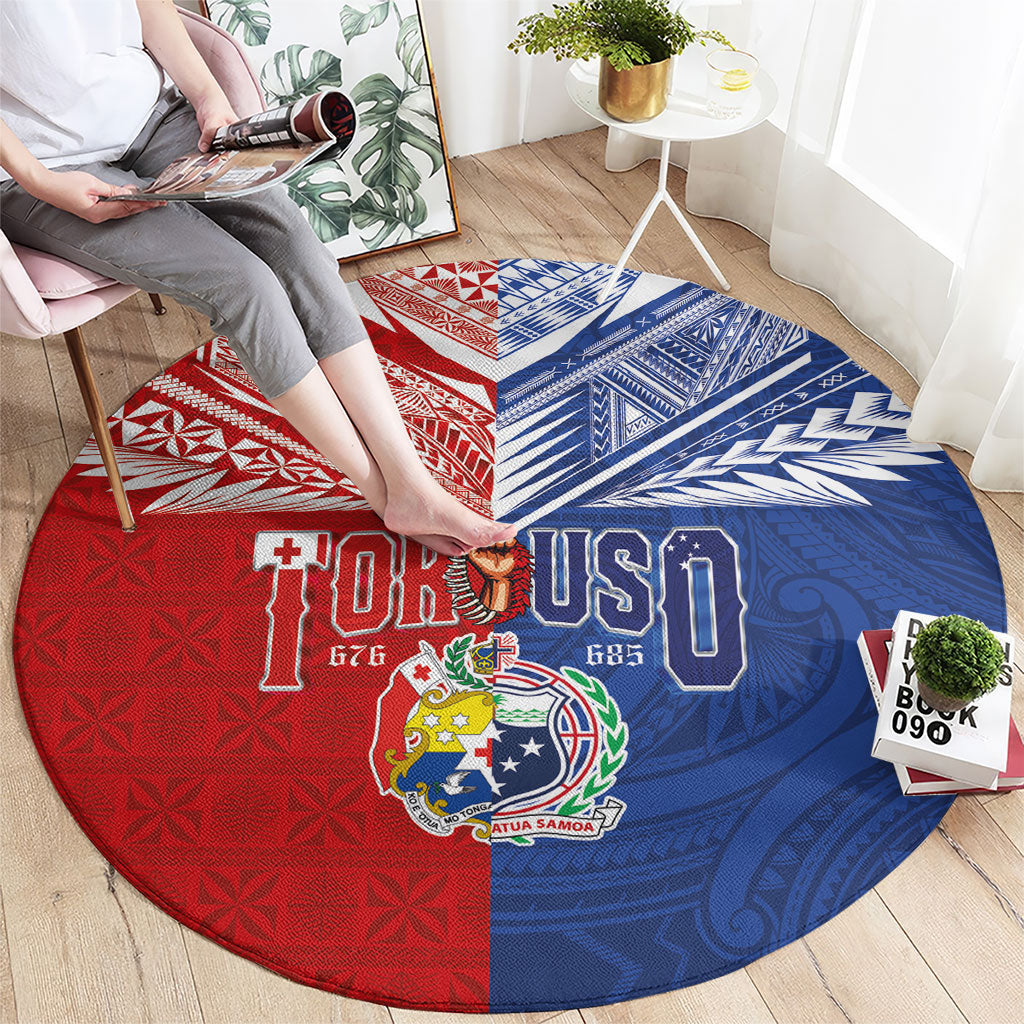 Tokouso Tonga Samoa Round Carpet Proud of Brotherhood LT03 - Polynesian Pride