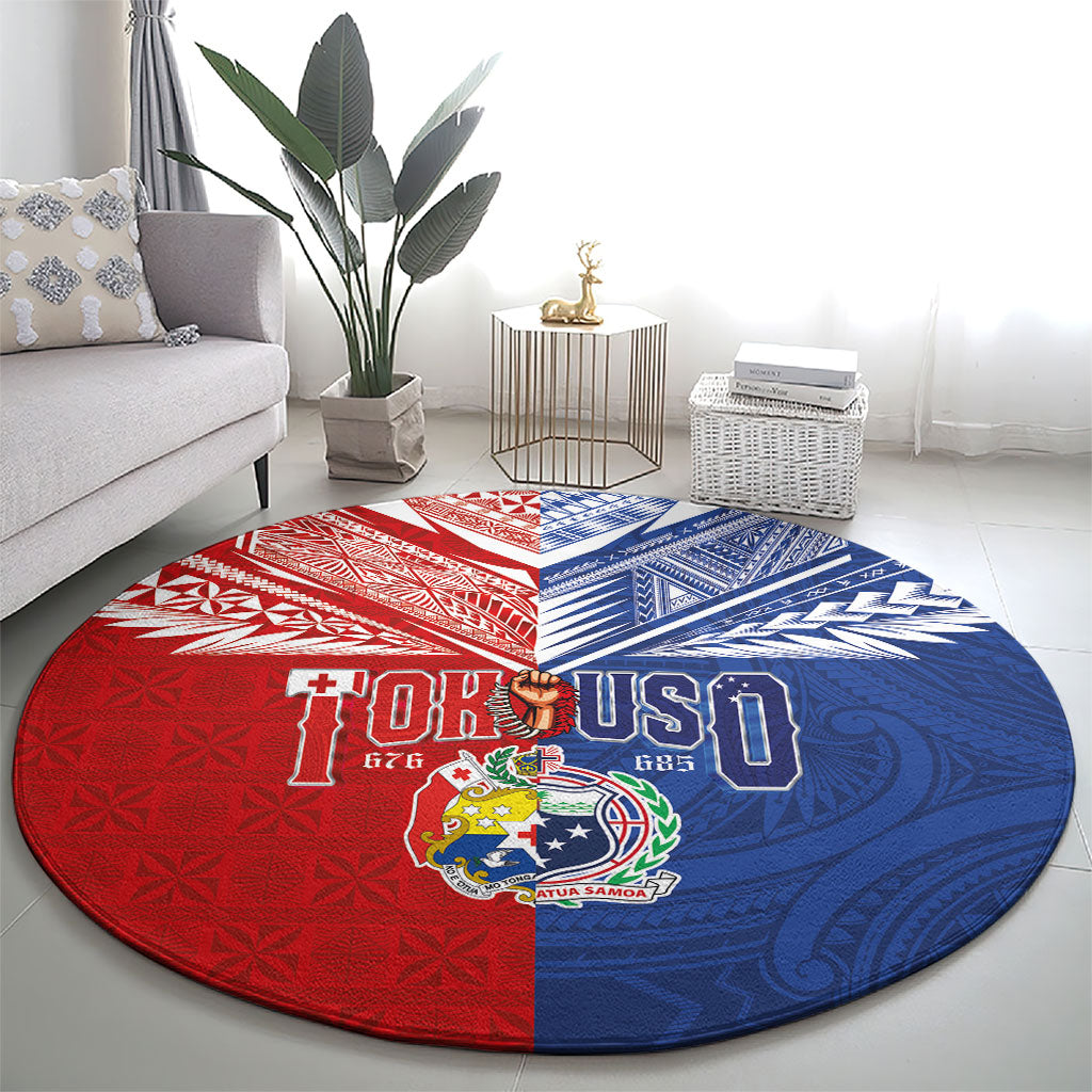 Tokouso Tonga Samoa Round Carpet Proud of Brotherhood LT03 - Polynesian Pride
