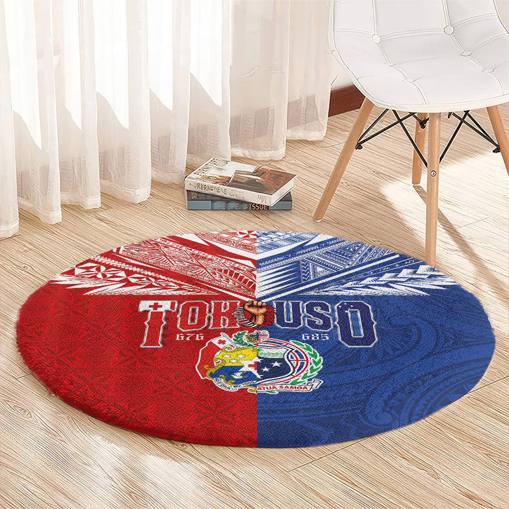 Tokouso Tonga Samoa Round Carpet Proud of Brotherhood LT03 - Polynesian Pride