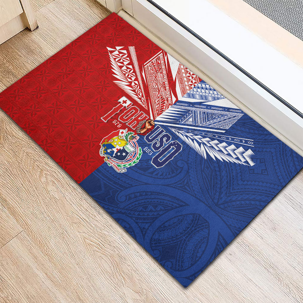 Tokouso Tonga Samoa Rubber Doormat Proud of Brotherhood LT03 - Polynesian Pride