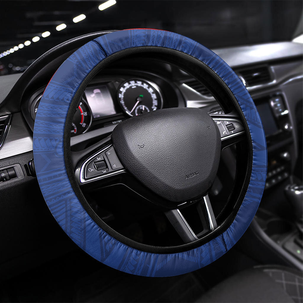 Tokouso Tonga Samoa Steering Wheel Cover Proud of Brotherhood LT03 Universal Fit Multicolor - Polynesian Pride