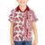 Hawaii Family Matching Off Shoulder Maxi Dress and Hawaiian Shirt Aloha Tropical Plants Tribal Pattern Red Version LT03 Son's Shirt Red - Polynesian Pride