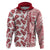 Hawaii Hoodie Aloha Tropical Plants Tribal Pattern Red Version LT03 Pullover Hoodie Red - Polynesian Pride