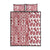 Hawaii Quilt Bed Set Aloha Tropical Plants Tribal Pattern Red Version LT03 Red - Polynesian Pride