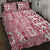 Hawaii Quilt Bed Set Aloha Tropical Plants Tribal Pattern Red Version LT03 - Polynesian Pride