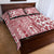 Hawaii Quilt Bed Set Aloha Tropical Plants Tribal Pattern Red Version LT03 - Polynesian Pride