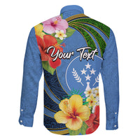 Kosrae Family Matching Off Shoulder Short Dress and Hawaiian Shirt Hibiscus Mix Maori Tattoo Pattern LT03 - Polynesian Pride