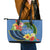 Kosrae Leather Tote Bag Hibiscus Mix Maori Tattoo Pattern LT03 - Polynesian Pride