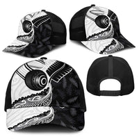 Aotearoa Lawn Bowls Baseball Net Cap Maori and Silver Fern Half Style - Polynesian Pride