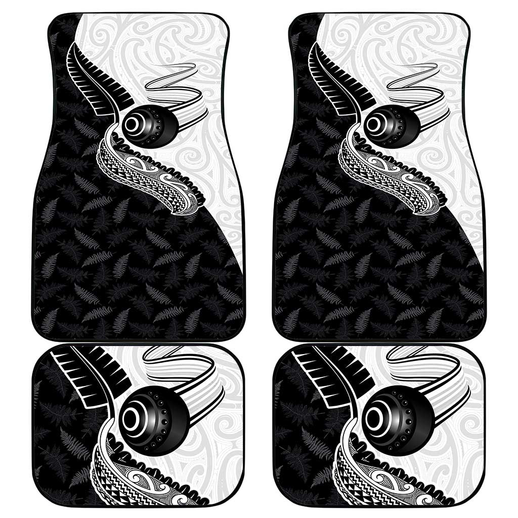 Aotearoa Lawn Bowls Car Mats Maori and Silver Fern Half Style LT03 - Polynesian Pride