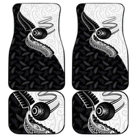 Aotearoa Lawn Bowls Car Mats Maori and Silver Fern Half Style LT03 - Polynesian Pride