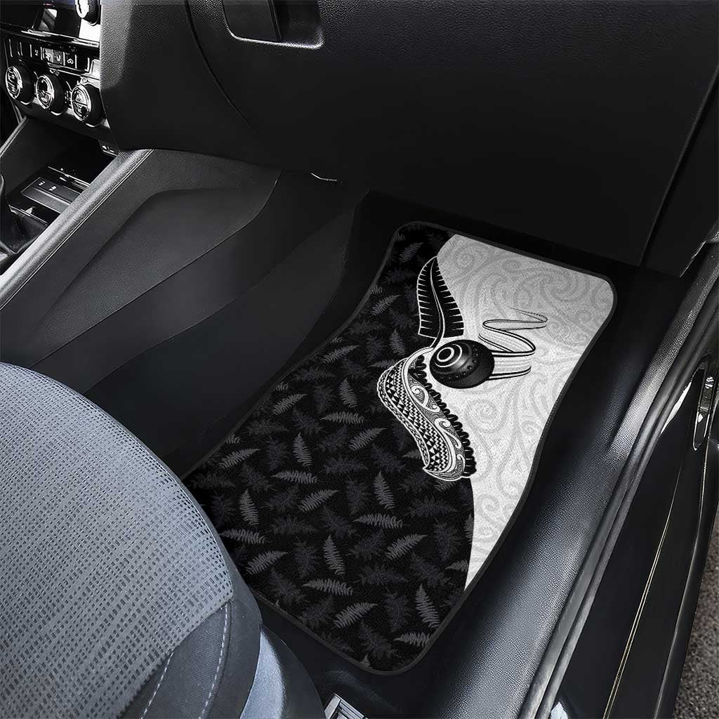 Aotearoa Lawn Bowls Car Mats Maori and Silver Fern Half Style LT03 - Polynesian Pride