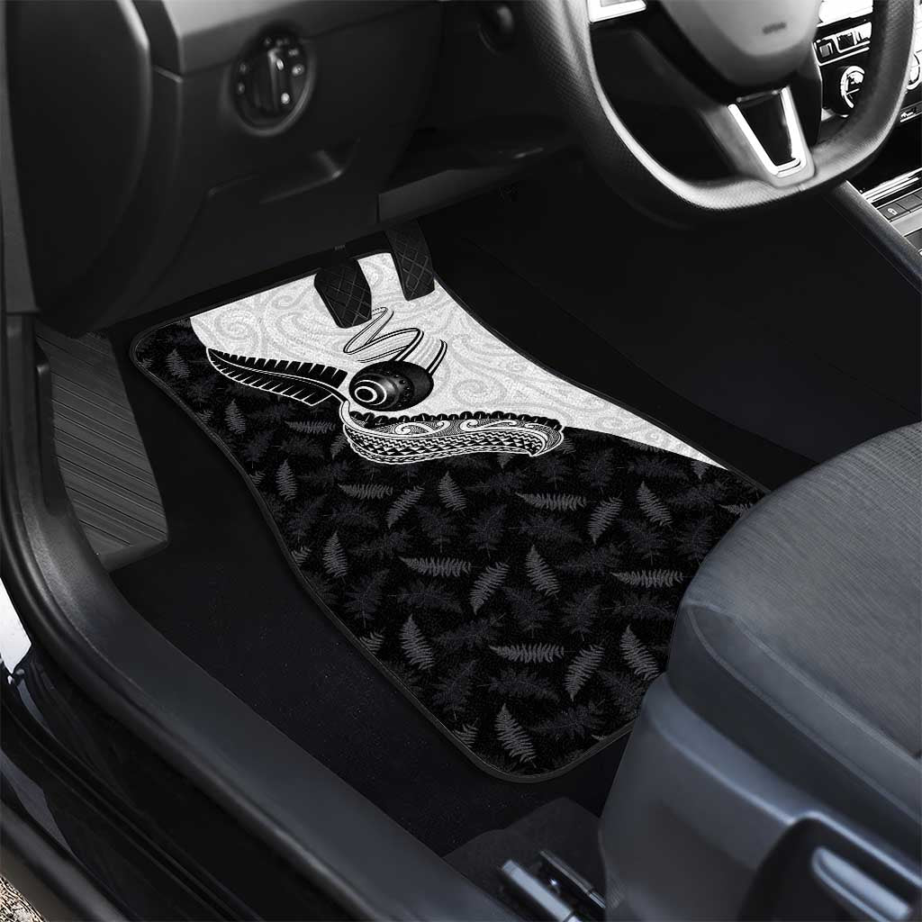 Aotearoa Lawn Bowls Car Mats Maori and Silver Fern Half Style LT03 - Polynesian Pride