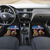 New Zealand and Australia Merry Christmas Car Mats Kiwi Bird and Kangaroo Xmas Vibe