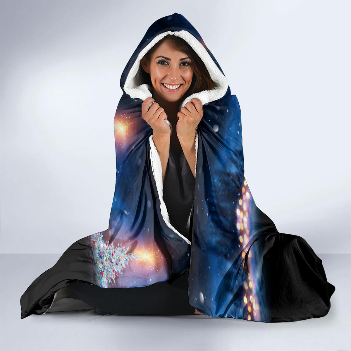 New Zealand and Australia Merry Christmas Hooded Blanket Kiwi Bird and Kangaroo Xmas Vibe LT03 - Polynesian Pride