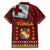 Tonga Independence Day Family Matching Off Shoulder Maxi Dress and Hawaiian Shirt National Flag and Emblem with Ngatu Art Pattern