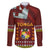 Tonga Independence Day Family Matching Off Shoulder Maxi Dress and Hawaiian Shirt National Flag and Emblem with Ngatu Art Pattern