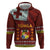 Tonga Independence Day Hoodie National Flag and Emblem with Ngatu Art Pattern