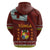 Tonga Independence Day Hoodie National Flag and Emblem with Ngatu Art Pattern