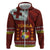 Tonga Independence Day Hoodie National Flag and Emblem with Ngatu Art Pattern