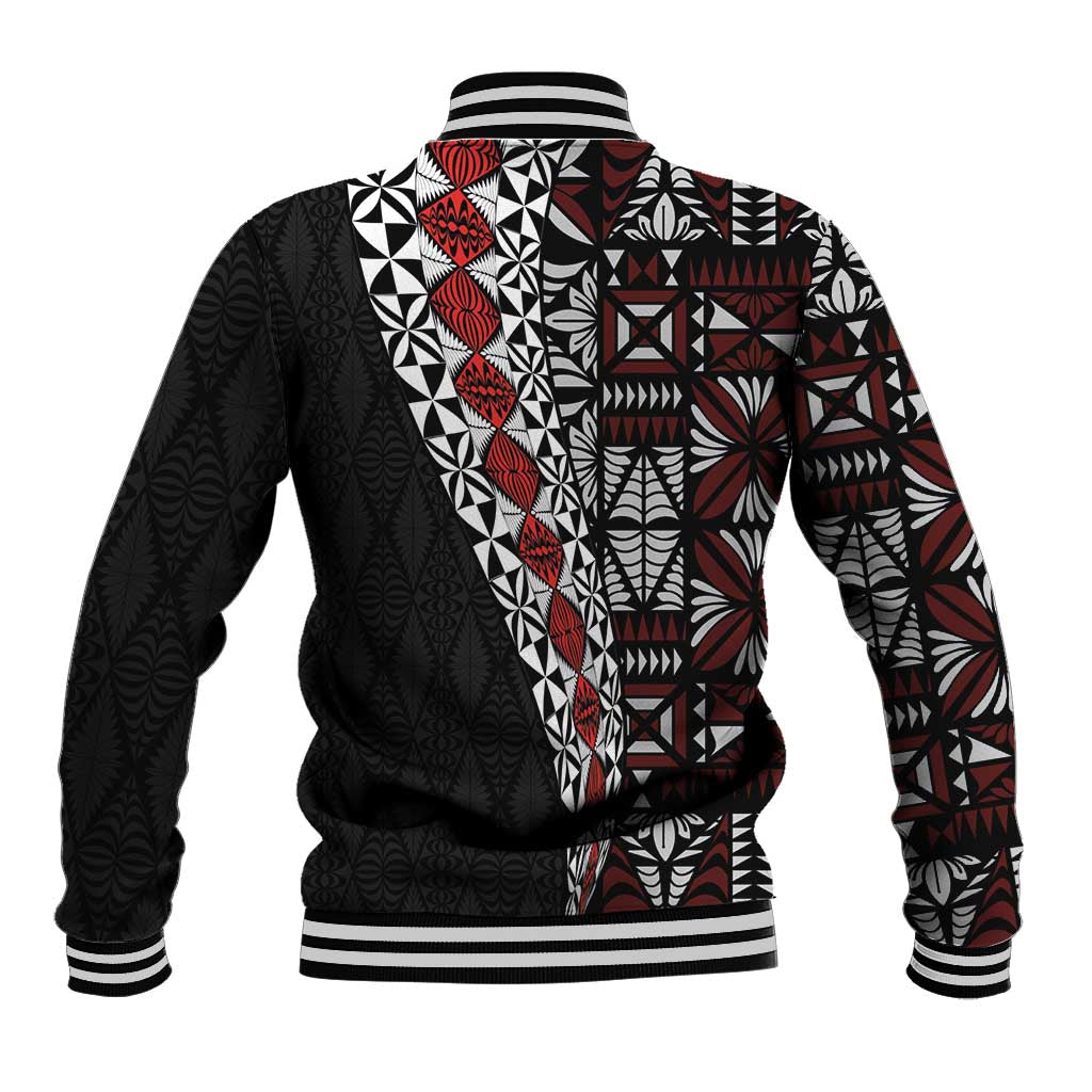 Tonga Ngatu Art Tattoo Polynesian Baseball Jacket
