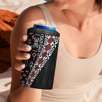 Tonga Ngatu Art Tattoo Polynesian 4 in 1 Can Cooler Tumbler