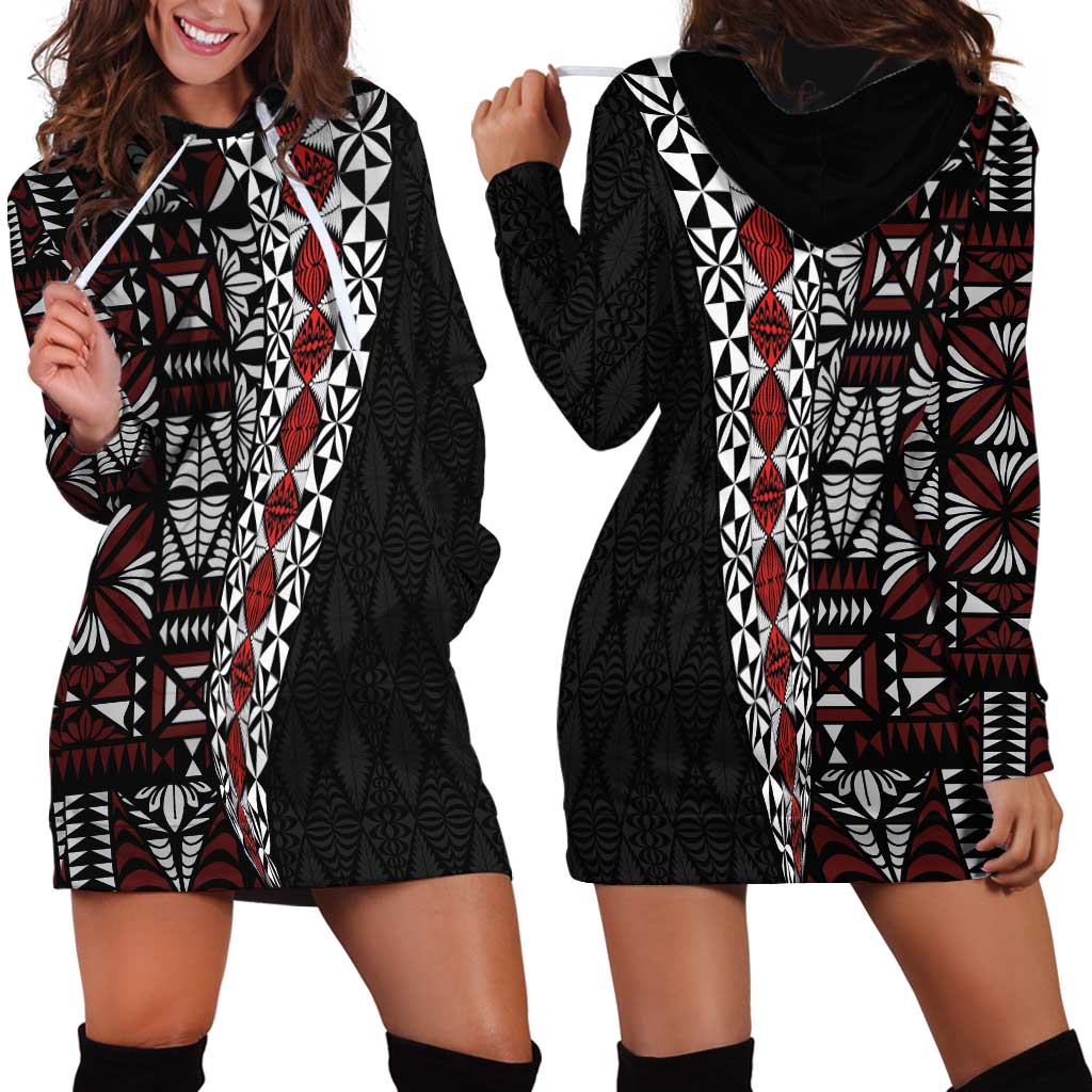 Tonga Ngatu Art Tattoo Polynesian Hoodie Dress