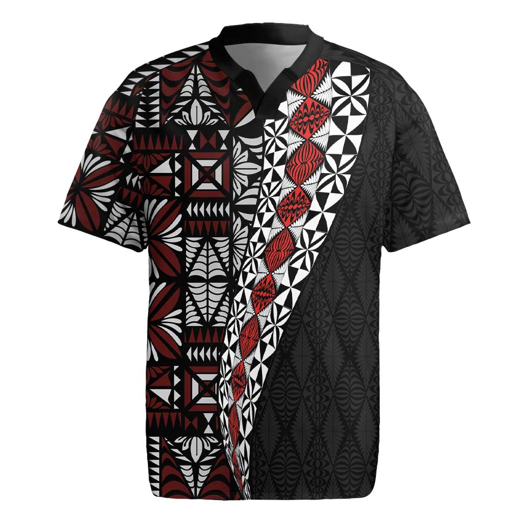 Tonga Ngatu Art Tattoo Polynesian Rugby Jersey