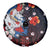 Hawaiian and Japanese Together Spare Tire Cover Hibiscus and Koi Fish Polynesian Pattern Colorful Style