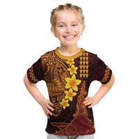Hawaii Volcano Kid T Shirt Polynesian and Kakau Pattern