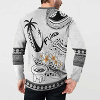 Fijian Traditional Culture Button Sweatshirt Tapa Tribal Tattoos - Polynesian Pride