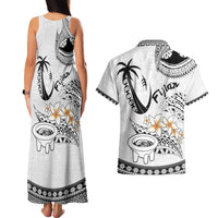 Fijian Traditional Culture Couples Matching Tank Maxi Dress and Hawaiian Shirt Tapa Tribal Tattoos LT03 - Polynesian Pride