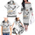 Fijian Traditional Culture Family Matching Off The Shoulder Long Sleeve Dress and Hawaiian Shirt Tapa Tribal Tattoos - Polynesian Pride