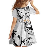 Fijian Traditional Culture Family Matching Off Shoulder Short Dress and Hawaiian Shirt Tapa Tribal Tattoos LT03 - Polynesian Pride