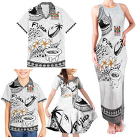 Fijian Traditional Culture Family Matching Tank Maxi Dress and Hawaiian Shirt Tapa Tribal Tattoos LT03 - Polynesian Pride