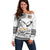 Fijian Traditional Culture Off Shoulder Sweater Tapa Tribal Tattoos - Polynesian Pride