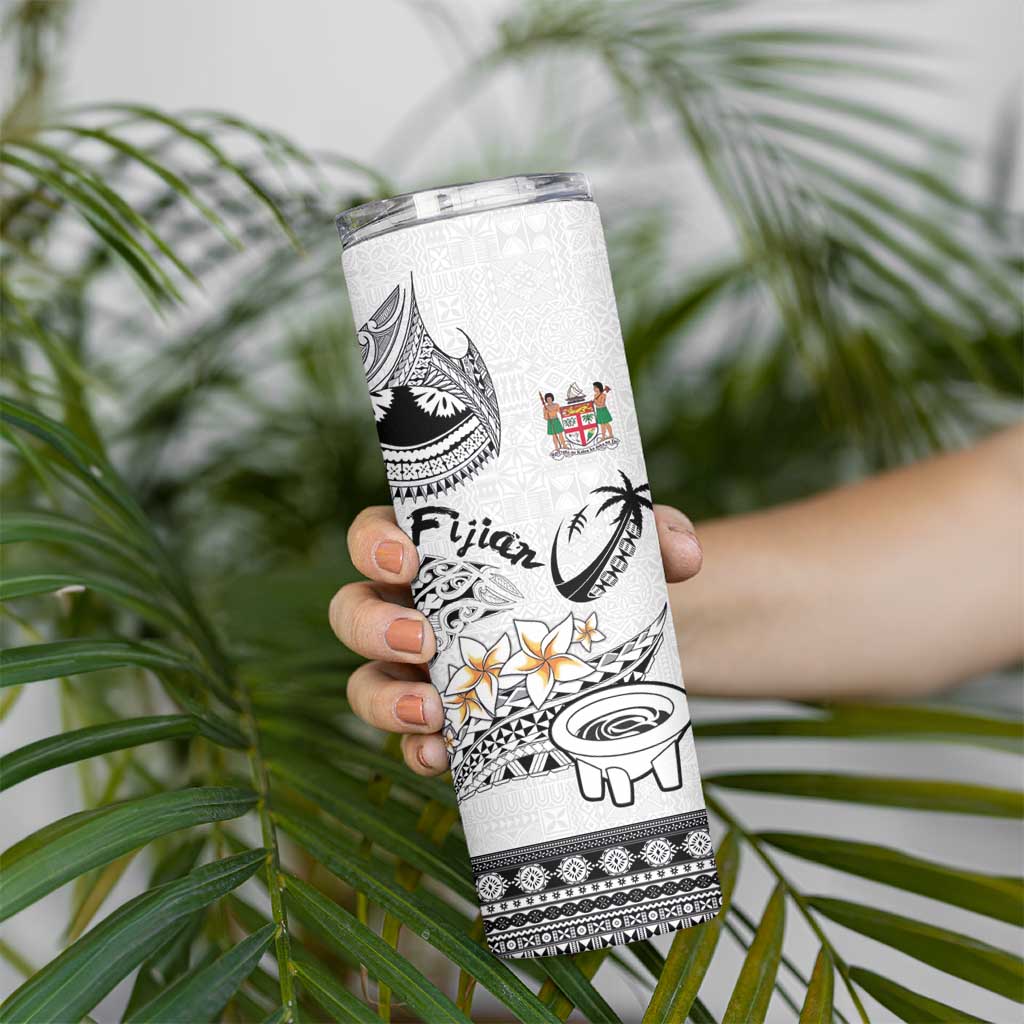 Fijian Traditional Culture Skinny Tumbler Tapa Tribal Tattoos LT03 - Polynesian Pride